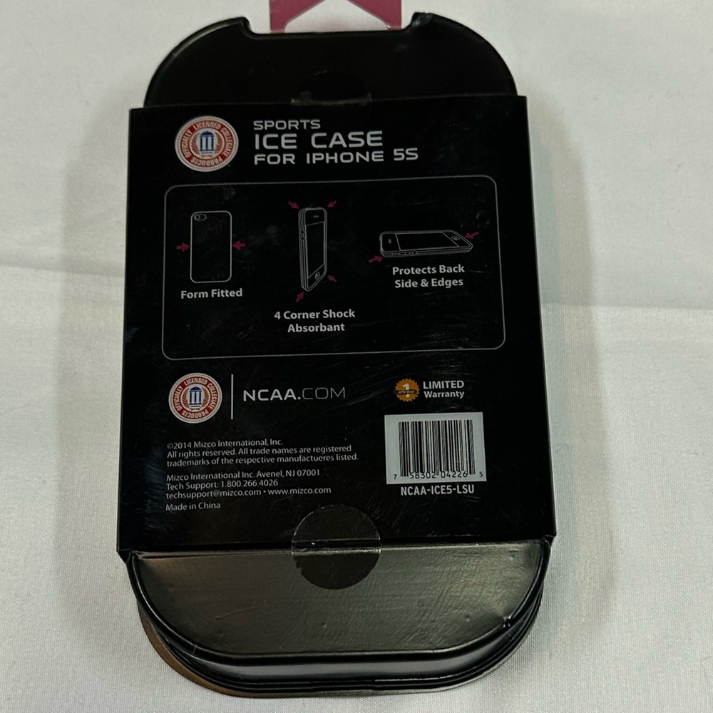 LSU iPhone 5/5S NCAA Case Officially Licensed Collegiate Product NIB - Picture 3 of 5